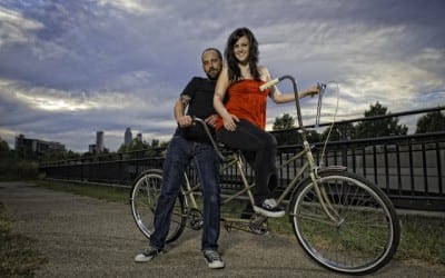 Just two kids with a tandem bicycle: Jon & Lauren